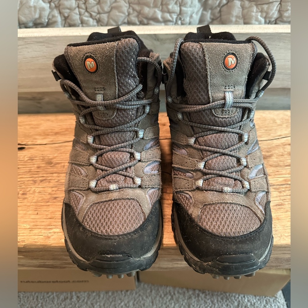 Merrell Black Gray Blue Women's Hiking Boots
